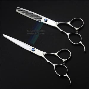 Juego de tijeras de corte de pelo profesional de acero inoxidable para salón de peluquería, juego de tijeras de peluquero de alta calidad - Product Image 4