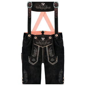 มือกลอง2025บาวาเรียนแบบมืออาชีพชุดสั้นหนังแท้สั่งทำตามแบบดั้งเดิม Oktoberfest Lederhosen - Product Image 5