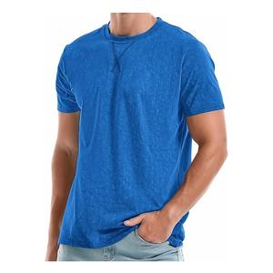 Best Selling <b>Men's</b> O-Neck Short Sleeve T-<b>Shirt</b> Summer Comfortable 100% Cotton Single Jersey Bangladesh Factory Solid Plus Size - Product Image 5