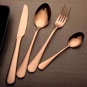 Nuevo diseño de lujo dorado moderno juego de cubiertos mango único aspecto real ecológico Apto para lavavajillas estilo Vintage para la escuela trasera - Product Image 5