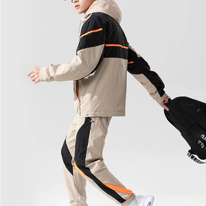 Nueva moda, superventas, chándal para hombres y sudaderas con capucha y cremallera de 2 piezas con conjuntos de pantalones de chándal y chándal para correr - Product Image 2