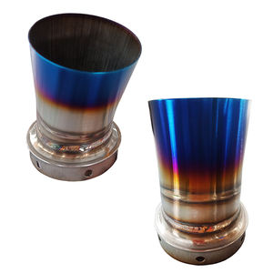 Revêtement d'échappement en titane PVD bleu, revêtement sous vide décoratif et protecteur résistant aux hautes températures, personnalisé - Product Image 1