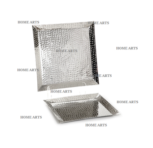 ถาดเสิร์ฟช็อคโกแลตสามขนาดถาดเสิร์ฟขนมอลูมิเนียมสีเงิน - Product Image 6