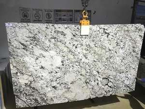 Losas de Granito Blanco Natural de Alaska, Diseño Moderno de Alta Calidad para Decoración de Pisos de Sala de Estar, Fondo Blanco Grisáceo, Gris Sutil - Product Image 2