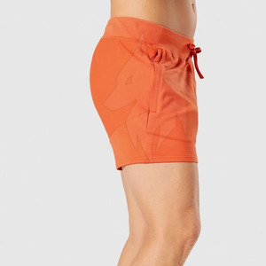 กางเกงขาสั้นออกกำลังกายรุ่นใหม่ล่าสุด รับสกรีนโลโก้ ไซส์ XS XXS แห้งเร็ว ระบายอากาศได้ดี ผลิตจากโพลีเอสเตอร์ ลายเรียบ เอวกลาง สวมใส่สบาย คุณภาพสูง มีเชือกผูก - Product Image 4