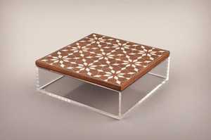 premium quality Gift Box for Ramadan, Eid, Home Handcrafted Wooden Edge Acrylic Date Box with Mother of Pearl Inlay Lid Custom - Product Image 6