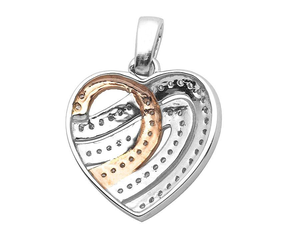 Tendance Style classique amélioré VVS clarté VVS Moissanite diamant personnalisé en forme de coeur bijoux pendentif pour hommes femmes - Product Image 6