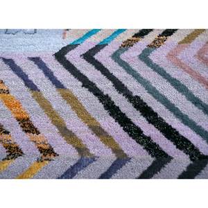 Manchaha Ivory Hand Knotted Wool Bamboo Silk Rug 10mm Thick Geometric Abstract Pattern <b>Rectangular</b> Hallway for Home Use-Les-1292 - Product Image 3