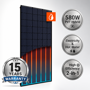 แผงโซลาร์เซลล์ไฮบริด PVT 580W 2-in-1 ผลิตไฟฟ้าและ<span class=keywords><strong>น</strong></span>้ำร้อน ประสิทธิภาพสูง สำหรับใช้ภาย<span class=keywords><strong>น</strong></span>อกอาคารใ<span class=keywords><strong>น</strong></span>โรงแรม อา<span class=keywords><strong>ย</strong></span>ุการใช้งา<span class=keywords><strong>น</strong></span> 25 ปี - Product Image 1