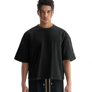 Camiseta con Serigrafía Personalizada OEM, 100% Algodón, Lisa, para Hombre, Fabricantes de Ropa, Marca Privada, Ropa Urbana - Product Image 2