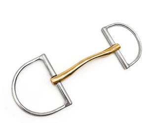 Anneaux de Dee d'or doux d'équitation de qualité supérieure, anneaux lâches de Bradoon d'or avec l'embouchure d'appât, mèches douces d'équitation - Product Image 2