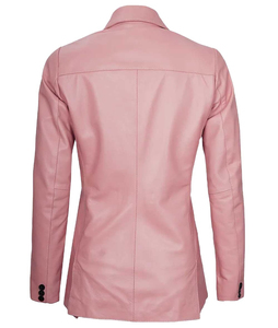 Manteau Blazer Long en Cuir de Mouton Véritable pour Femme, Double Boutonnage, Coupe-Vent, Respirant, Logo Personnalisable, Service OEM, Extérieur - Product Image 3