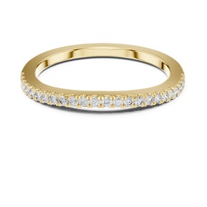 Half Eternity Band Moissanite <b>Ring</b> 925 Sterling Silver Bridal Fine Jewelry Wholesale U Cut <b>Stacking</b> - Product Image 6