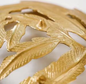 Bandeja Decorativa de Plumas Doradas de Primera Calidad al por Mayor, Bandeja de Metal para Servir Bebidas en el Hogar, Almacenamiento y Organización - Product Image 6