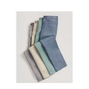 กางเกงชิโนผ้าคอตตอนผสมคุณภาพสูงของผู้ชายมาใหม่กางเกงทรงตรงแบบทางการและลำลองผ้าแคนวาสแฟชั่น - Product Image 2