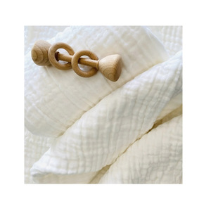 Tela de muselina de triple capa de algodón 100% de buena calidad para pañales y mantas de bebé, tela de muselina de marca Premium para hacer vestidos - Product Image 4