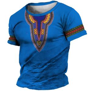 2025เสื้อยืดดาชิกิสำหรับผู้ชายสไตล์แอฟริกันแบบดั้งเดิมเสื้อผ้าแขนสั้นลำลองย้อนยุคแนวสตรีทวินเทจ - Product Image 6