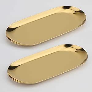 Vintique Platter Tom Dixon Bash Tray Titan Lighting Gold Twig Handle Bandeja decorativa artesanal de metal diferente - Product Image 4