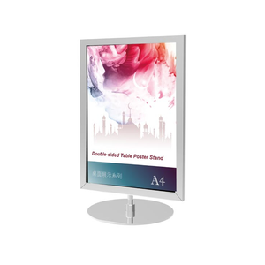 Soporte de letrero de mesa de Venta caliente construcción duradera de acero inoxidable adecuada para la visualización del menú de la Mesa del restaurante - Product Image 4