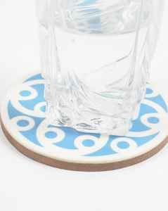 Posavasos Meena forma cuadrada uso de madera Natural Color Natural gran oferta mejor calidad posavasos de madera India 6 uds - Product Image 4