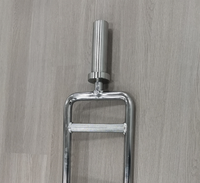 Haute quantité santé Fitness musculation haltère solide Chrome triceps barre exercice Curl barre de poids