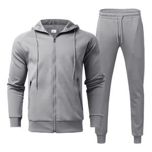 Novedad de 2024, chándal de invierno personalizado para hombre, Sudadera con capucha, chándales con conjuntos de Jogger, chándales de lana con etiqueta privada - Product Image 1