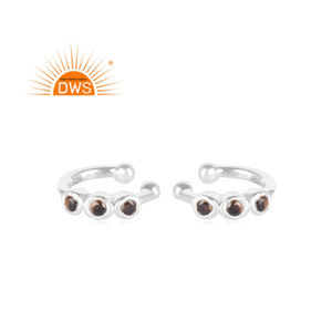 Nouvellement conception Fine Sterling Silver Naturel Noir Spinal Gemstone Oreille Manchette Boucle D'oreille Fabricant De Bijoux - Product Image 1