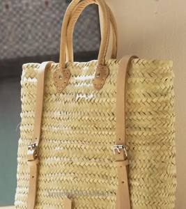 Bolsa de Playa Boho Tejida a Mano, Personalizada, con Diseño de Esterilla de Yoga y Correa de Paja - Product Image 4