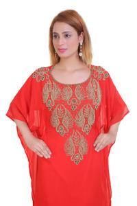 Modern Moroccan Islamic <b>Kaftan</b> <b>for</b> <b>Women</b> Long Floor-Length Beach Dress with Breathyable Long Sleeve ODM Supply - Product Image 2