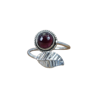 Tendencia 925 plata esterlina granate piedra preciosa anillo joyería hecha a mano plata estilo bohemio anillo joyería para mujeres regalo para niñas - Product Image 1