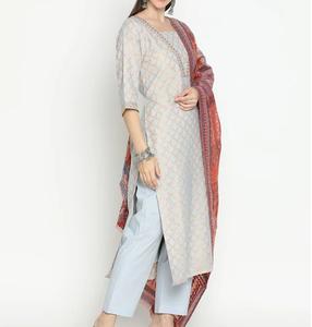 Bordado de estampado elegante de calidad Premium, ropa paquistaní, traje cosido listo para usar, traje étnico Formal Punjabi, trajes de punto - Product Image 4