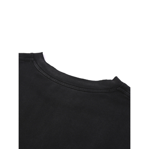 T-shirt surdimensionné 100 % coton avec logo, respirant, anti-plis, en maille, coupe courte - Product Image 6