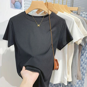 Camisetas casuales para mujeres Logotipo de impresión personalizado Espacios en blanco Algodón Moda Señoras Diamantes de imitación Transpirable - Product Image 6