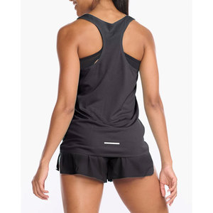 Chaleco Deportivo KATBROS INDUSTRY para Mujer, Ropa Deportiva, Negro, Yoga, Ejercicio, Camiseta sin Mangas, Gimnasio, Running, Top Deportivo, Spandex, Algodón - Product Image 2
