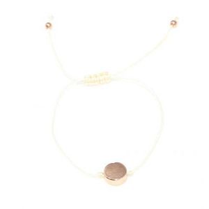 925 Sterling <b>Silver</b> Round Fashion <b>Cuff</b> <b>Bracelet</b> with Pink Cord - Product Image 4