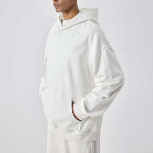 Sweat-shirts d'hiver épais pour hommes, 400 g/m², 100 % coton, haute qualité, coupe oversize et carrée, personnalisables avec logo, fabriqués en usine - Product Image 3