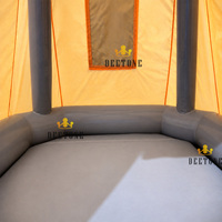 Tente flottante gonflable pour camping en plein air avec abri imperméable pour les loisirs en lac et en station balnéaire
