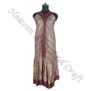 SD019 femmes indien pakistanais Saree/Shari/Shari Vintage robes en soie Hippy Boho chaud Sexy à la recherche coton Inde meilleur Vintage - Product Image 5