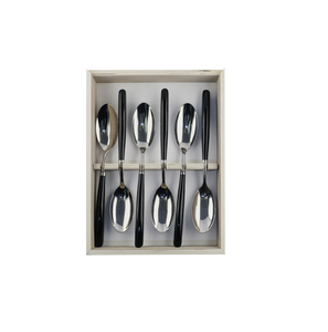 Cuchara de latón Cubiertos de hotel Juego de cubiertos Cuchara Mantequilla Cuchillo Tenedor Juego de cubiertos con mango de resina al mejor precio - Product Image 5