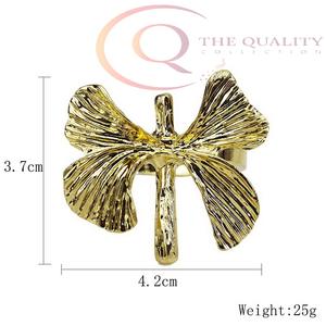 แหวนรองผ้าเช็ดปากโลหะสุดหรูสำหรับงานแต่งงานและการจัดโต๊ะอาหาร  งานเคลือบคุณภาพพรีเมียมที่เป็นมิตรต่อสิ่งแวดล้อม เหมาะสำหรับงานอีเว้นท์และการใช้งานในชีวิตประจำวัน - Product Image 6