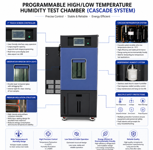 Cámara de Prueba de Simulación Ambiental con Controlador Programable para Ciclos de Temperatura Alta y Baja y Humedad - Product Image 4