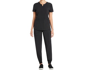 Ensembles d'uniformes d'infirmière pour femmes de qualité supérieure en tissu tissé Spandex, avec détection d'aiguilles, logo personnalisé, ensembles de blouses d'hôpital, directement de l'usine - Product Image 1