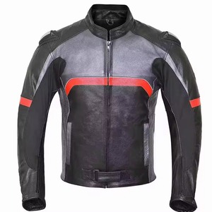 2025 nueva venta al por mayor de chaqueta de manga larga para hombre, chaqueta de invierno de cuero para moto de carreras para hombre - Product Image 1