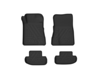 Tapis de sol de voiture 3D Tpe tous temps d'usine pour Ford Mustang 2015 - 2024 tapis de sol de voiture tapis noir imperméable revêtements automatiques