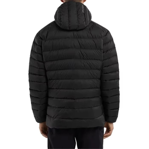 Veste d'hiver classique à col montant, imperméable, coupe-vent, matelassée épaisse, longue, avec logo sur le devant, manteau chaud et portable pour l'hiver - Product Image 5
