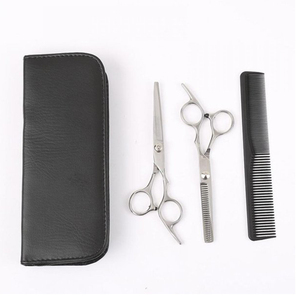 Ciseaux de coiffeur Kits de rasoir professionnels 6.0 pouces en acier inoxydable barbier coupe de cheveux amincissement ciseaux ensemble avec peigne - Product Image 1