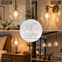 Diffuseur de lumière en verre de haute qualité en borosilicate 3.3, transparent, poli, en forme de dôme, fabriqué à la main, écologique, pour éclairage intérieur, abat-jour en verre gratuit