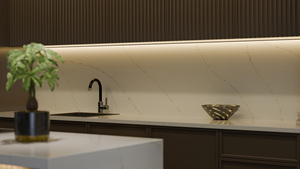 Quartz Slab Carrara Surface Kitchen Countertop Vanity Top Prefabricated Stone For Interior Construction Use - Product Image 5