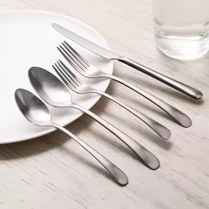 Juego de Cubiertos, Tenedor, Cuchara, Cuchillo, Acero Inoxidable, Cubiertos de Metal, Utensilios de Mesa para Restaurante, Hotel - Product Image 3