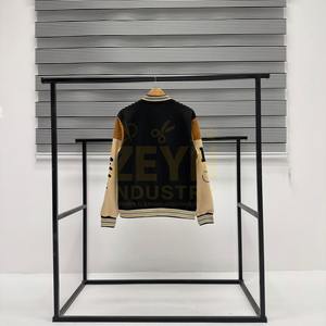 Veste Letterman universitaire pour hommes personnalisée OEM veste universitaire baseball respirante à manches en cuir brodées en chenille de style vintage - Product Image 2